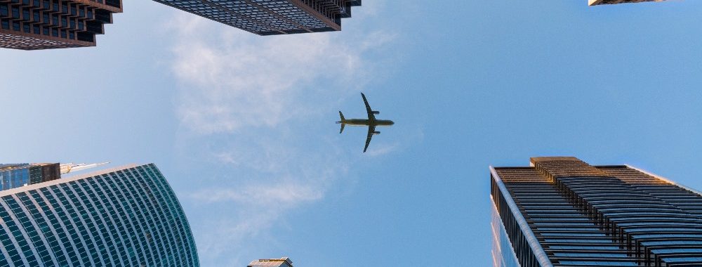 Le trafic aérien à un croisement