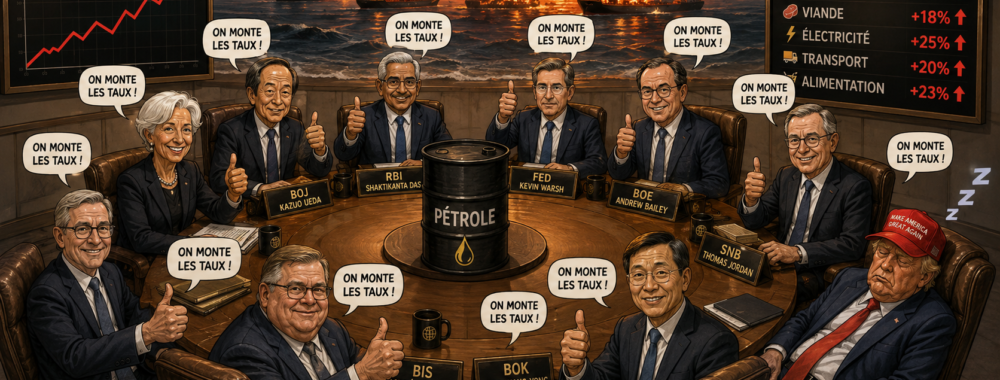 Je monte les taux, tu montes les taux, nous montons les taux, ils se posent pas de questions