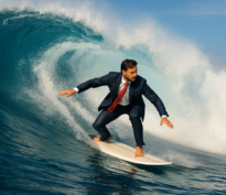 Surfer sur la vague de la hausse